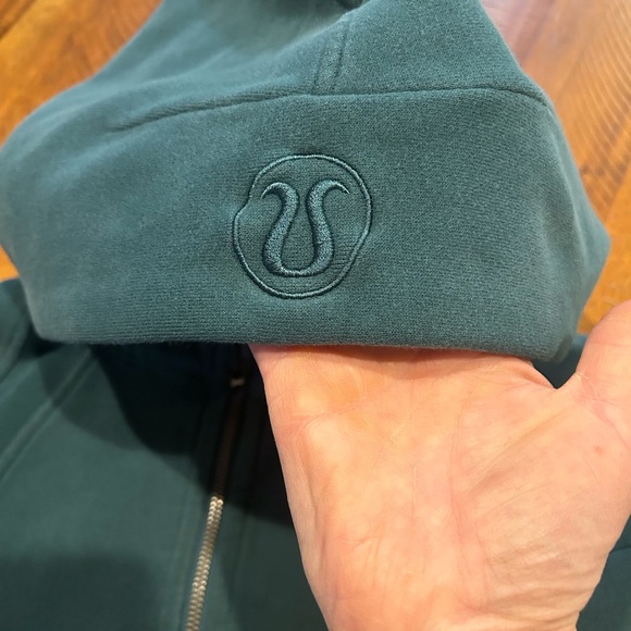 LULULEMON Full Zip Crop SCUBA HOODIE XS/S DEEP JUNGLE - Picture 5 of 8